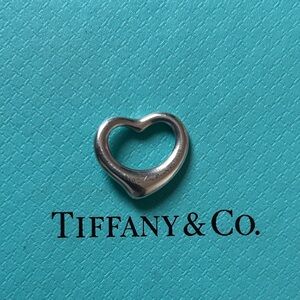 Open heart pendant tiffany